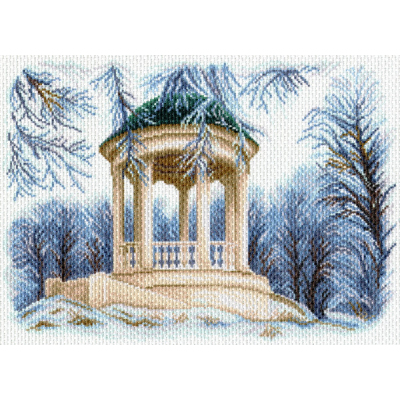 Рисунок на канве МП (37*49 см) 1613 «Зимняя беседка» в интернет-магазине Швейпрофи.рф