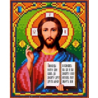 Ткань для вышивания бисером Каролинка КБИ-5024 «Господь Вседержитель» 12,5*16 см