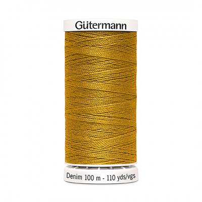 Нитки п/э Гутерман GUTERMAN DENIM №50  100 м для джинсовой ткани 700160 (7726582) 1970 горчица в интернет-магазине Швейпрофи.рф