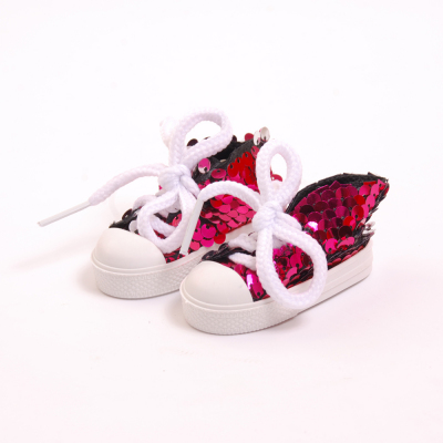 Обувь для игрушек (Кеды) AR 1053  3.5*4*7 см розовые блестящие 7728280 в интернет-магазине Швейпрофи.рф