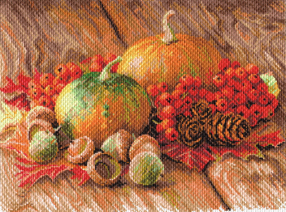 Рисунок на канве МП (37*49 см) 1754 «Дачный сезон»