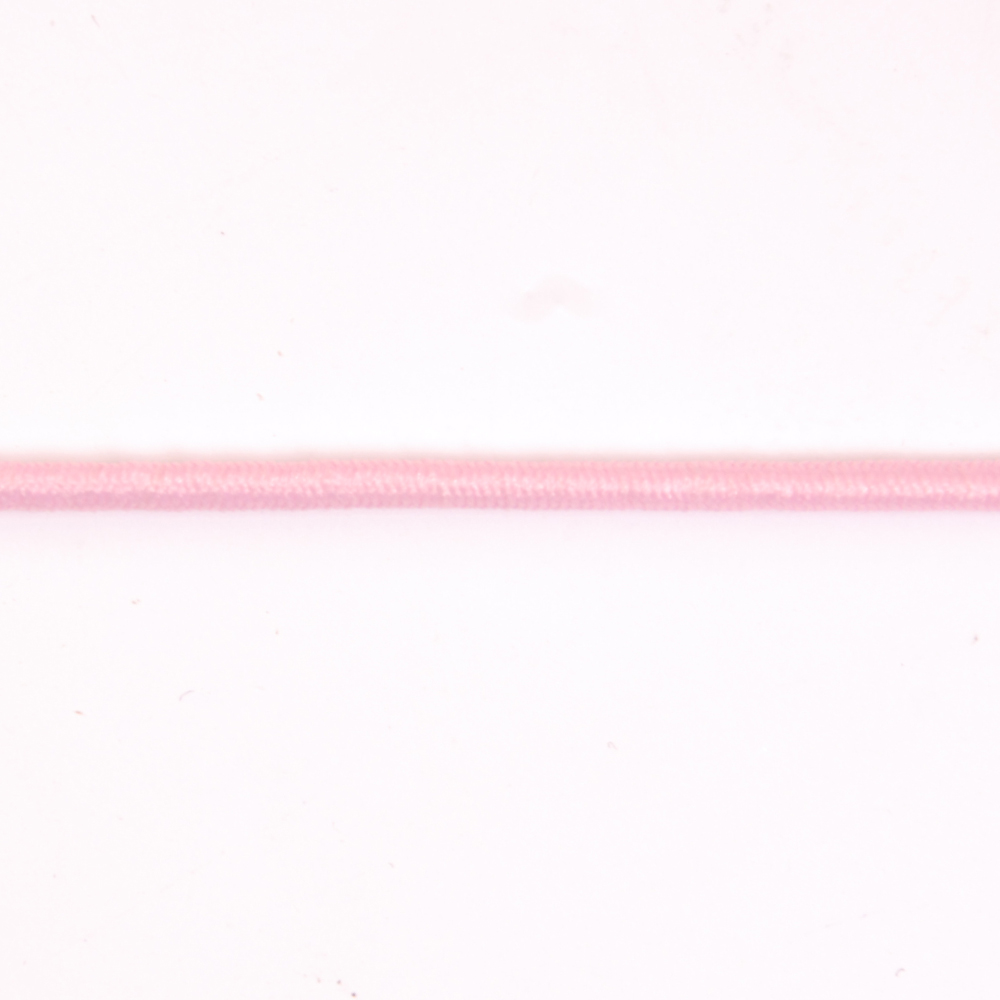 Шнур резиновый 2 мм  134 розовый  рул. 100 м