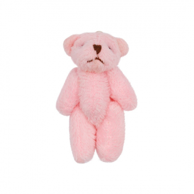 Декоративная фигурка мишка 4 см розовый 7728009 в интернет-магазине Швейпрофи.рф