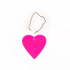 Световозвращающий значок (подвеска)  581826 «Сердце» розовый  50 мм