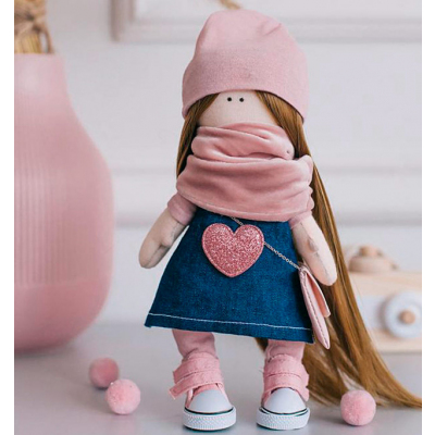 Набор текстильная игрушка АртУзор «Мягкая кукла Нати» 613450/4816586 21 см в интернет-магазине Швейпрофи.рф