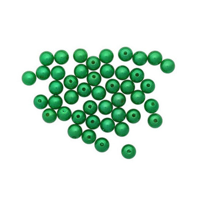 Бусины Астра пластик круглые жемчуг 10 мм (25 г) 038 NL зелёный в интернет-магазине Швейпрофи.рф