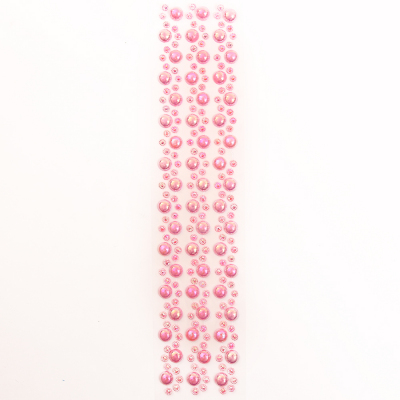 Стразы и полубусы клеевые для украшения изделий 4 мм и 10 мм розовый в интернет-магазине Швейпрофи.рф