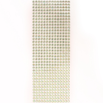 Стразы клеевые на листе 6 мм (уп. 504 шт.) св.-зеленый преламутр в интернет-магазине Швейпрофи.рф