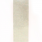Стразы клеевые на листе 6 мм (уп. 504 шт.) св.-зеленый преламутр