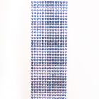 Стразы клеевые на листе 6 мм (уп. 504 шт.) синий перламутр