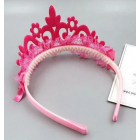 Корона на ободке резная розовый в интернет-магазине Швейпрофи.рф