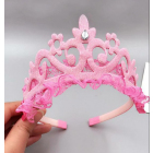 Корона на ободке резная розовый в интернет-магазине Швейпрофи.рф
