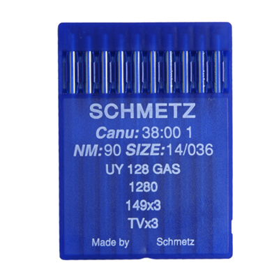 Иглы пром. маш. Schmetz UY 128 GAS № 90 для плоскошов. маш. (уп. 10 шт.) в интернет-магазине Швейпрофи.рф