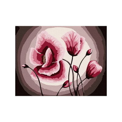 Картина по номерам Molly KH0924 «Розовые маки» 15*20 см в интернет-магазине Швейпрофи.рф