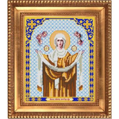 Ткань для вышивания бисером Благовест И-4018 Богородица Покрова 20*25 см в интернет-магазине Швейпрофи.рф