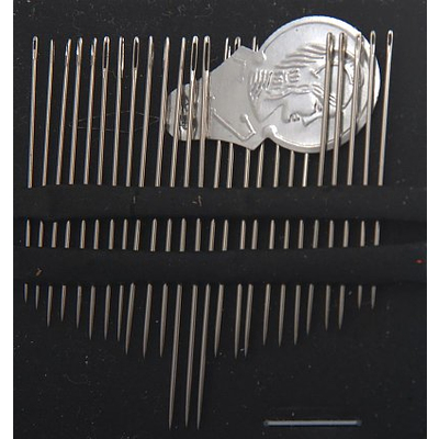 Иглы ручные РТО 50000 для шитья с нитковдевателем (наб. 25 шт.) в интернет-магазине Швейпрофи.рф