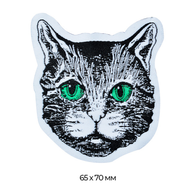 Аппликация пришивная TBY.WJ1317  «Gray cat» 7*6,5 см уп.20 шт. в интернет-магазине Швейпрофи.рф
