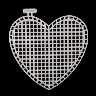 Канва пластик сердце 7*8 см  7707128 в интернет-магазине Швейпрофи.рф