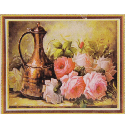 Алмазная мозаика DIY К-1665 «Розы и кувшин» 28*38 см в интернет-магазине Швейпрофи.рф