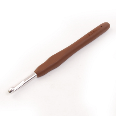Крючок вязальный Maxwell TB.AL-REZ с прорезиненной ручкой  5,5 мм в интернет-магазине Швейпрофи.рф