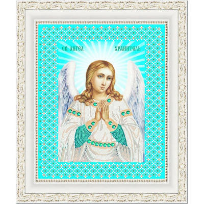Ткань с рисунком для вышивания бисером «Конек 7108 Ангел Хранитель» 20*25 см в интернет-магазине Швейпрофи.рф