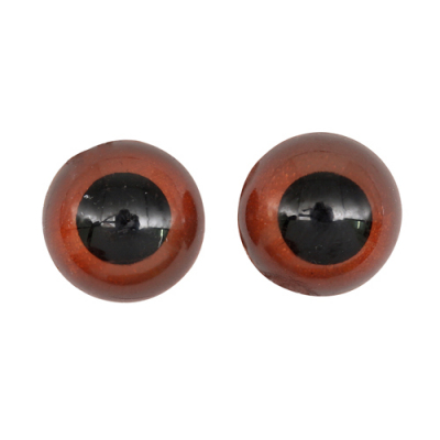 Глаза клеевые 12 мм 26638 (уп. 4 пары) коричневый 502435 в интернет-магазине Швейпрофи.рф