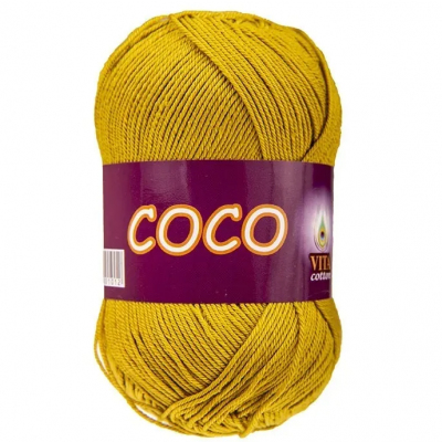 Пряжа Коко Вита (Coco Vita Cotton), 50 г / 240 м, 4335 горчичный в интернет-магазине Швейпрофи.рф