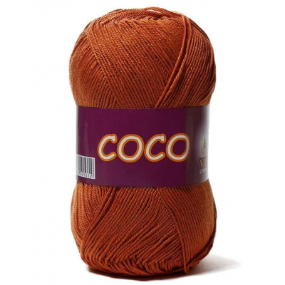 Пряжа Коко Вита (Coco Vita Cotton), 50 г / 240 м, 4336 терракотовый в интернет-магазине Швейпрофи.рф