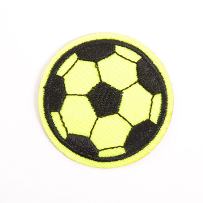 Термоаппликация LA475 Мяч 5 см желтый/черный в интернет-магазине Швейпрофи.рф
