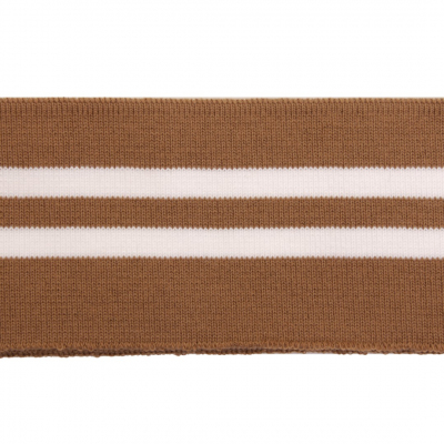 Подвяз трикотажный п/эTBY73005 св.коричневый с белыми полосами 6*80см в интернет-магазине Швейпрофи.рф