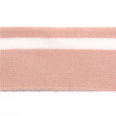 Подвяз трикотажный п/эTBY73069 пыльно-розовый с белой полосой 3,5*80см в интернет-магазине Швейпрофи.рф