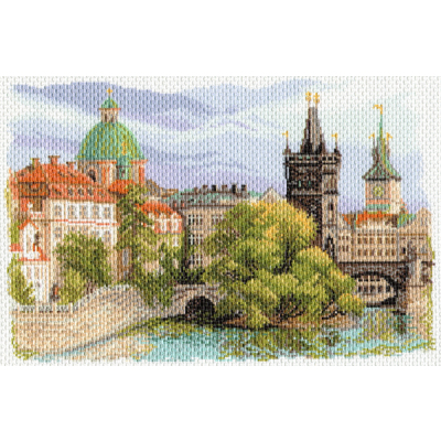 Рисунок на канве МП (37*49 см) 1634 «Прага. Башня Карлова моста» в интернет-магазине Швейпрофи.рф