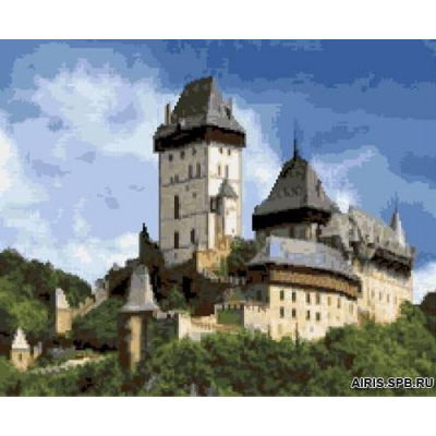 Рисунок на канве А-1575 «Замок Карлштейн» 33*45 см в интернет-магазине Швейпрофи.рф