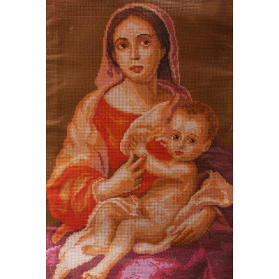 Рисунок на канве МП (33*45 см) 0391 Мурильо «Мадонна с младенцем, 1670г» в интернет-магазине Швейпрофи.рф