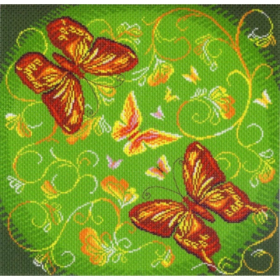 Рисунок на канве МП (41*41 см) 1029 «Танец бабочек» в интернет-магазине Швейпрофи.рф