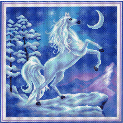 Рисунок на канве МП (41*41 см) 1034 «Волшебство» (конь) в интернет-магазине Швейпрофи.рф