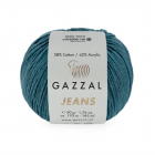 Пряжа Джинс-GZ (Gazzal, Jeans-GZ), 50 г / 170 м, 1131 т.морская волна