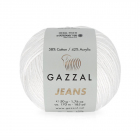 Пряжа Джинс-GZ (Gazzal, Jeans-GZ), 50 г / 170 м, 1119 белоснежный в интернет-магазине Швейпрофи.рф