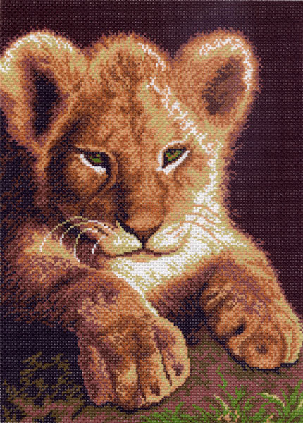 Рисунок на канве МП (33*45 см) 0352 «Львенок»