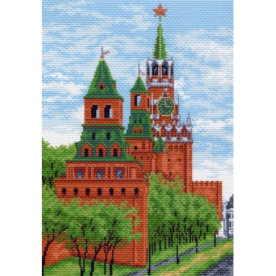 Рисунок на канве МП (33*45 см) 0918 «Спасская башня» в интернет-магазине Швейпрофи.рф