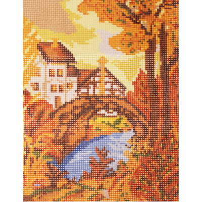 Рисунок на канве МП (20*30 см) 0199 «Осень за городом» (снят) в интернет-магазине Швейпрофи.рф