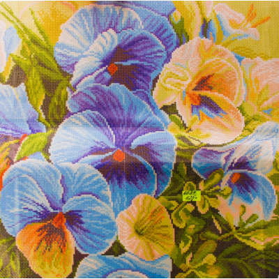 Рисунок на канве МП (41*41 см) 1247 «Голубые россыпи» (цветы) в интернет-магазине Швейпрофи.рф