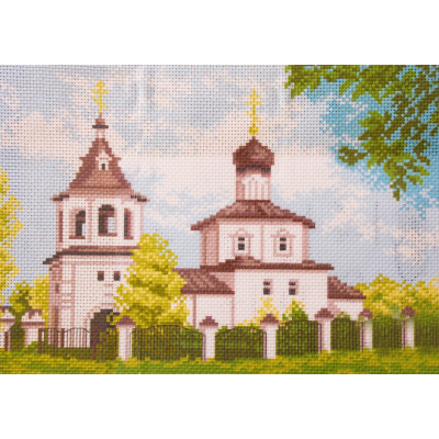 Рисунок на канве МП (24*30 см) 0689 «Белая церковь» в интернет-магазине Швейпрофи.рф
