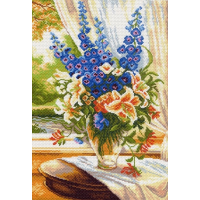 Рисунок на канве МП (37*49 см) 0525 «Солнечный день» цветы в интернет-магазине Швейпрофи.рф