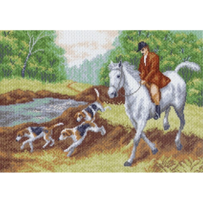 Рисунок на канве МП (37*49 см) 0850 «Охотник» в интернет-магазине Швейпрофи.рф