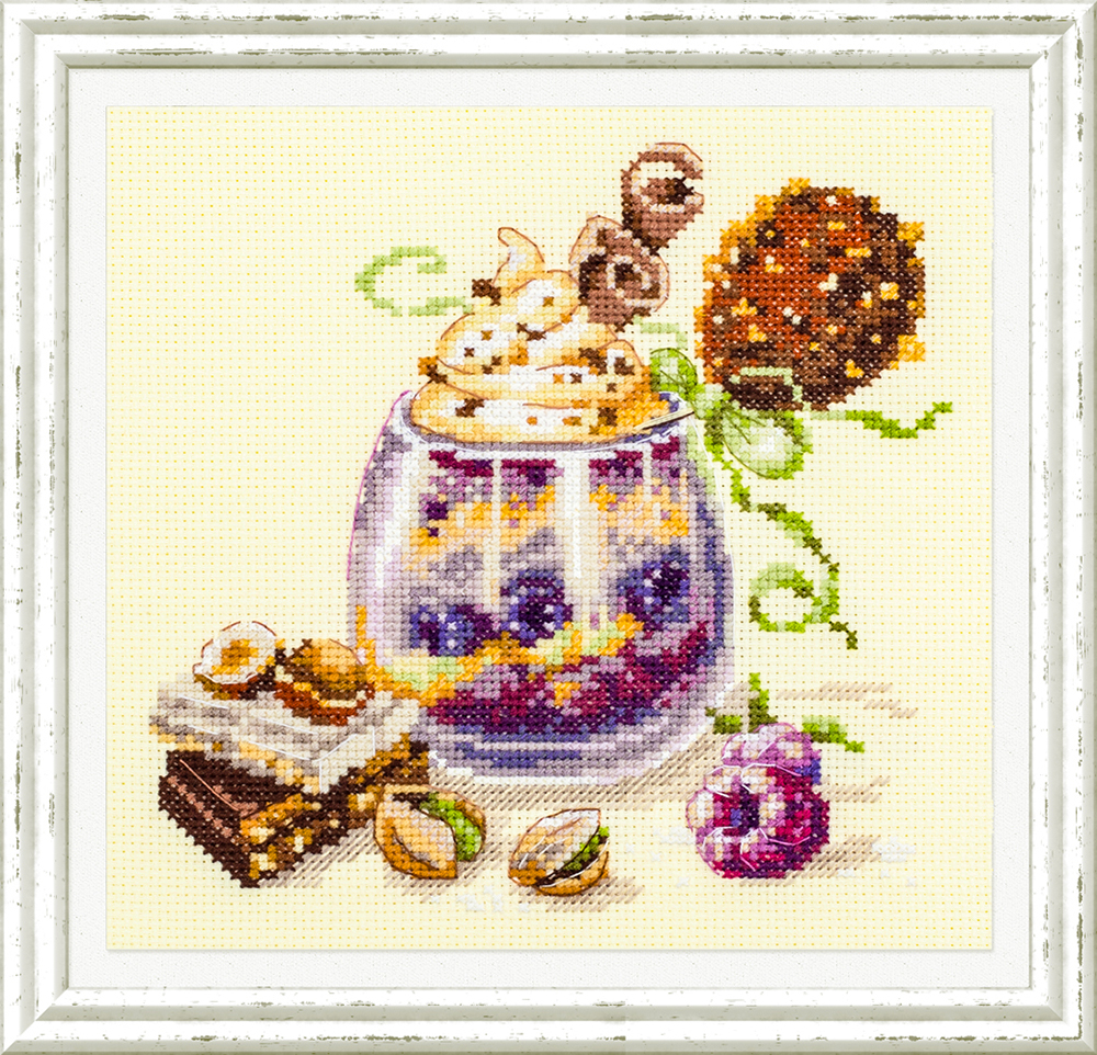 Набор для вышивания Чудесная Игла  №120-080 «Шоколадный десерт» 17*17 см