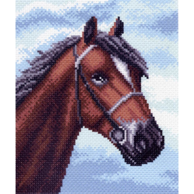 Рисунок на канве МП (23*28 см) 1491 «Верный конь» в интернет-магазине Швейпрофи.рф