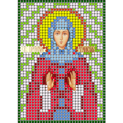 Ткань для вышивания бисером А6 КМИ-6475 «Св. Таисия» 7*10 см в интернет-магазине Швейпрофи.рф