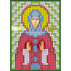 Ткань для вышивания бисером А6 КМИ-6475 «Св. Таисия» 7*10 см