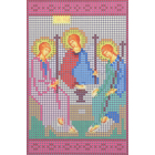 Ткань для вышивания бисером А5 КМИ-5353 «Святая Троица» 10*18 см